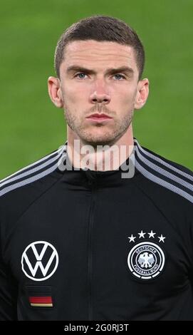 Innsbruck, Österreich. Juni 2021. Fußball: Internationale, Deutschland - Dänemark im Tivoli-Stadion. Robin Gosens vor dem Spiel. Quelle: Federico Gambarini/dpa/Alamy Live News Stockfoto