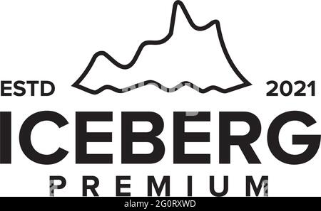 Ice berg Logo Design Vektor Vorlage Stock Vektor