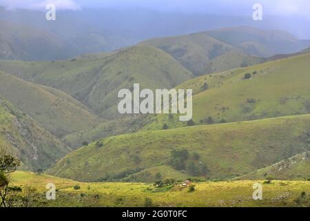 Der Geotrail Mkhonjwa ist Teil der Genesis Route zwischen Barberton und Swasiland in Mpumalanga, Südafrika Stockfoto