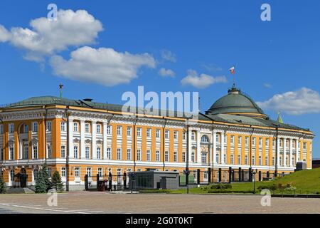 Das Gebäude wurde von dem Architekten Kazakov in den Jahren 1776-1787, für den Senat vorgesehen gebaut. Moskauer Kreml, Russland Stockfoto