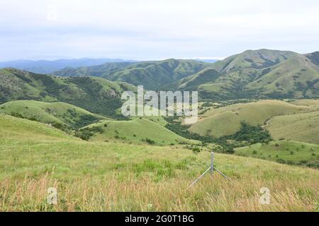 Der Geotrail Mkhonjwa ist Teil der Genesis Route zwischen Barberton und Swasiland in Mpumalanga, Südafrika Stockfoto