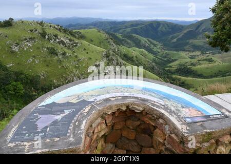 Der Geotrail Mkhonjwa ist Teil der Genesis Route zwischen Barberton und Swasiland in Mpumalanga, Südafrika Stockfoto