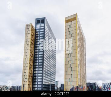 Luxembourg City, Luxemburg - 3. Feb 2020: Sitz des Europäischen Gerichtshofs in Kirchberg - Luxembourg City, Luxemburg Stockfoto