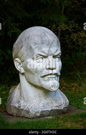 Litauen (Baltikum), Alytus-Region, Stadt Druskininkai, Gruto-Park, die Stalin-Welt, Lenin-Statue Stockfoto