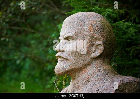 Litauen (Baltikum), Alytus-Region, Stadt Druskininkai, Gruto-Park, die Stalin-Welt, Lenin-Statue Stockfoto