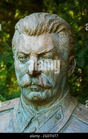 Litauen (Baltikum), Alytus-Region, Stadt Druskininkai, Gruto-Park, die Stalin-Welt, Joseph Stalin (21. dezember 1879 - 5. märz 1953) Stockfoto