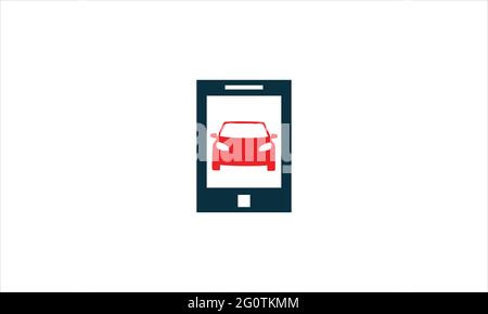 Online Taxi Symbol Logo Design Vektor Vorlage Illustration Stock Vektor