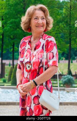 Apeldoorn, Niederlande. Juni 2021. Prinzessin Margriet von den Niederlanden im Palast het Loo in Apeldoorn, am 03. Juni 2021, taufig die offiziellen Invictus Games Den Haag 2020 Tulip, die invictus Games Den Haag 2020 wurden zweimal verschoben und wird jetzt vom 16. Bis 22. April 2022 stattfinden Quelle: Rotalpool/Wesley de Wit/ Albert Nieboer/Netherlands OUT/Point de Vue OUT/dpa/Alamy Live News Stockfoto