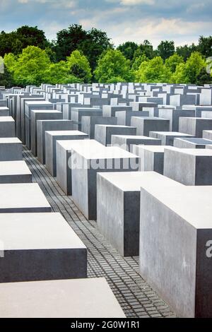 Das Holocaust-Momorial in Berlin, Deutschland Stockfoto