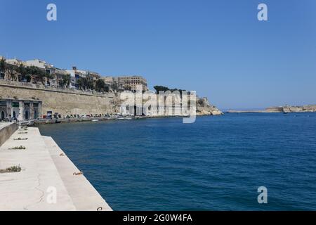 Grand Harbour - Valletta Stockfoto