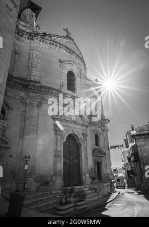 Kirche San Domenico in der Altstadt von Caltanissetta, Sizilien, Italien, Europa Stockfoto