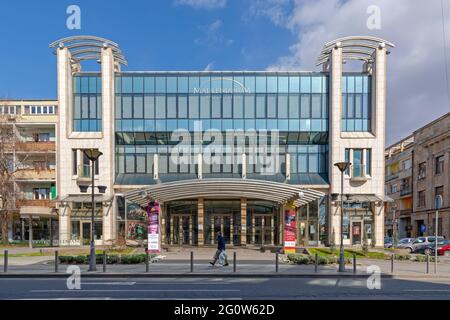 Belgrad, Serbien - 15. März 2020: Madlenianum Theater- und Operngebäude in Zemun Stockfoto