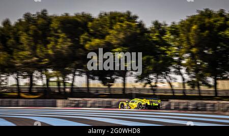 Le Castellet, Frankreich. Juni 2021. 14 Julius Adomavicius (LTU), Mateusz Kaprzyk (POL), Mattia Pasini (ITA), Ligier JS P320 - Nissan INTER EUROPOL WETTBEWERB, Aktion während der 2021 4 Stunden von Le Castellet, 3. Lauf der 2021 European Le Mans Series, vom 04. Bis 06. Juni 2021 auf dem Circuit Paul Ricard, in Le Castellet, Frankreich - Foto Francois Flamand/DPPI/LiveMedia Kredit: Unabhängige Fotoagentur/Alamy Live News Stockfoto