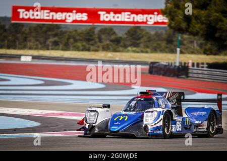 Le Castellet, Frankreich. Juni 2021. 65 Julien Canal (FRA), William Stevens (GBR), James Allen (AUS), Orca 07 - Gibson PANIS RACING, Aktion während der 2021 4 Stunden von Le Castellet, 3. Lauf der 2021 European Le Mans Series, vom 04. Bis 06. Juni 2021 auf dem Circuit Paul Ricard, in Le Castellet, Frankreich - Foto Francois Flamand/DPPI/LiveMedia Kredit: Unabhängige Fotoagentur/Alamy Live News Stockfoto