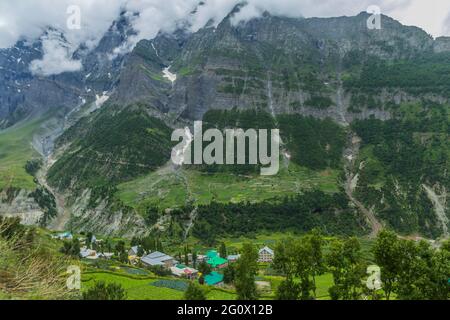 Verschiedene Ansichten von Keylong, Himachal Pradesh Stockfoto