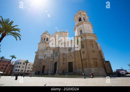 Kathedrale des Heiligen Kreuzes in Calez Stockfoto