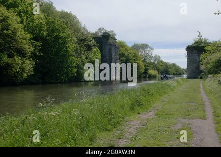 The Sharpness and Gloucester Canal Zwischen Sharpness und Purton, Gloucestershire, Großbritannien Stockfoto