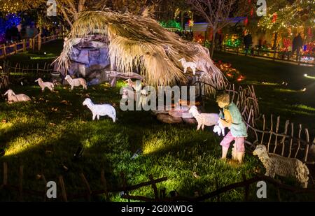 Arizona - Mesa Mormon Tempel - Weihnachten - Zehnter Tag Stockfoto