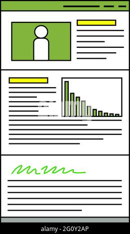 Dies ist eine Illustration des Webbildschirms, der auf einem Smartphone angezeigt wird Stock Vektor