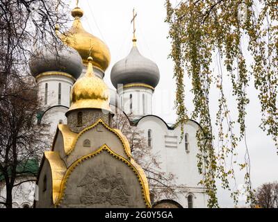 Herbst im Nowodewitschy-Kloster in Moskau, Russland Stockfoto