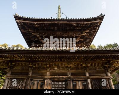 Tokushima, Japan - 3. April 2018: Auf dem Gelände von Kirihataji, Tempel Nummer 10 der Shikoku-Wallfahrt Stockfoto