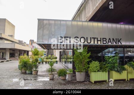 BFI Southbank Exterieur, London, Großbritannien. Stockfoto