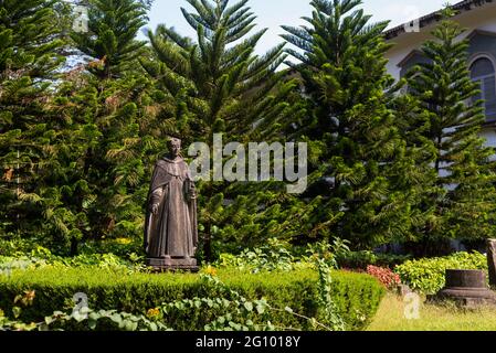 OLD GOA, INDIEN - 15. Dez 2019: Old Goa Goa Indien 15 2019. Dezember: Die St.-Jajetan-Kirche ist ein Weltkulturerbe Stockfoto