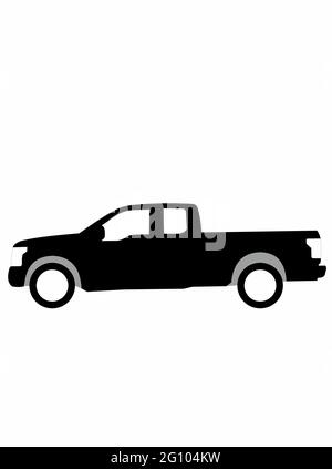 Großer amerikanischer Pickup-Truck des USA Vector ford F150 Stock Vektor