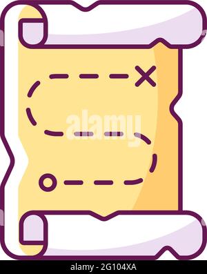 Map RGB color icon Stock Vector