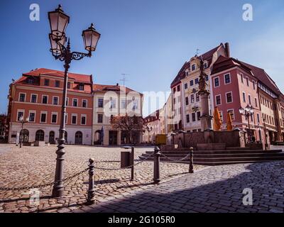 Altstadt von Bautzen in Sachsen Stockfoto