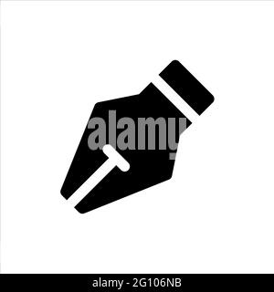 Stiftsymbol im Glyphen-Stil Stock Vektor