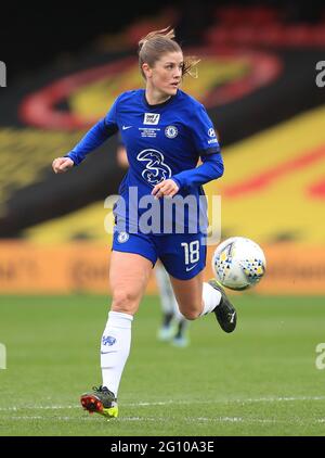 Aktenfoto vom 14-03-2021 von Chelsea's Maren Mjelde. Ausgabedatum: Freitag, 4. Juni 2021. Stockfoto