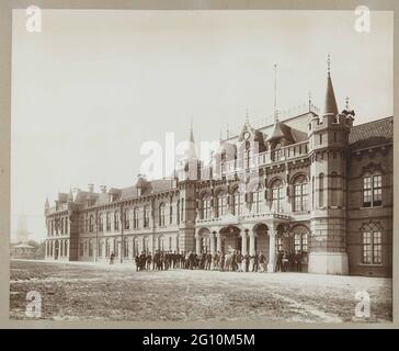 Chassékazerne in Breda; Bau einer Kaserne für zwei Battaljons Infanterie in Breda. Stockfoto