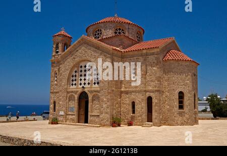 Kirche des Heiligen Georg Agios Georgios Kap Drepano Paphos Zypern Stockfoto