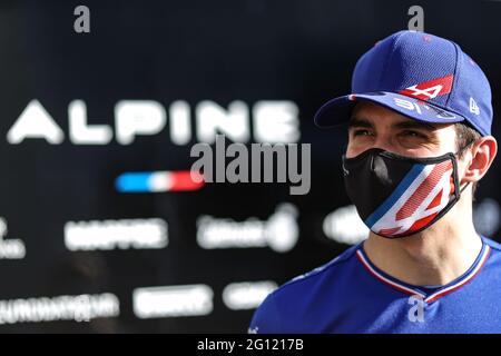 Baku, Aserbaidschan. Juni 2021. Esteban Ocon (FRA) Alpine F1 Team. 04.06.2021. Formel-1-Weltmeisterschaft, Rd 6, Großer Preis Von Aserbaidschan, Baku Street Circuit, Aserbaidschan, Übungstag. Bildnachweis sollte lauten: XPB/Press Association Images. Quelle: XPB Images Ltd/Alamy Live News Stockfoto