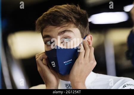 Baku, Aserbaidschan. Juni 2021. George Russell (GBR) Williams Racing. Großer Preis von Aserbaidschan, Freitag, 4. Juni 2021. Baku City Circuit, Aserbaidschan. Quelle: James Moy/Alamy Live News Stockfoto