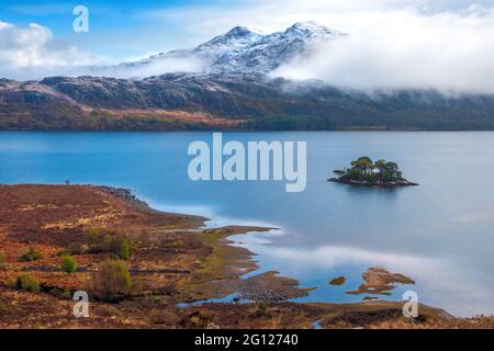 Loch Maree in Wester Ross im Nordwesten Schottlands Stockfoto