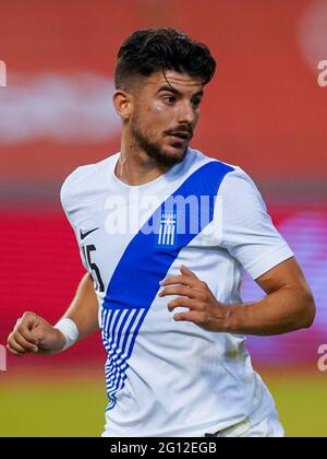 BRUSSEL, BELGIEN - 3. JUNI: Athanasios Andoutsos aus Griechenland während des Internationalen Freundschaftsspiel zwischen Belgien und Griechenland im König-Baudouin-Stadion Stockfoto