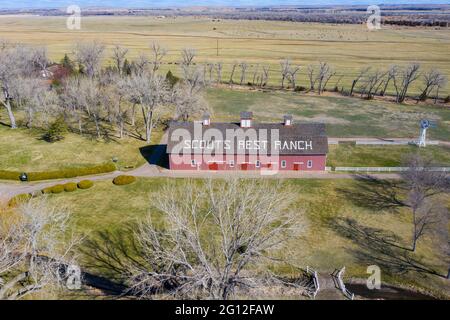 Scout's Rest Ranch, Buffalo Bill Ranch State Park, North Platte, Nebraska Stockfoto