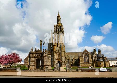 Frankreich, Briitany, Finistere, Pleyben Kirche Stockfoto