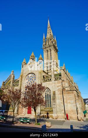 Frankreich, Briitany, Finistere, Saint Pol de Leon, Kreisker Kirche Stockfoto