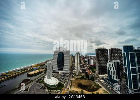 22. MAI 2021, BATUMI, GEORGIA: Architektur des neuen Boulevard von Batumi, Georgia Stockfoto