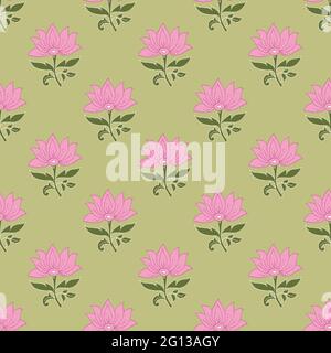 Dekorative florale Vektor nahtlose Muster für Tapete, Textil, Oberfläche, Mode, Hintergrund, fliesen, Schreibwaren, Wohnkultur, Möbel usw. Stock Vektor