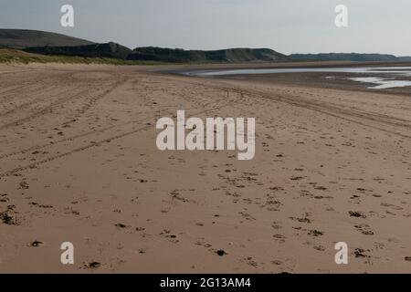 Whiteford Beach, The Gower, Wales, Großbritannien Stockfoto