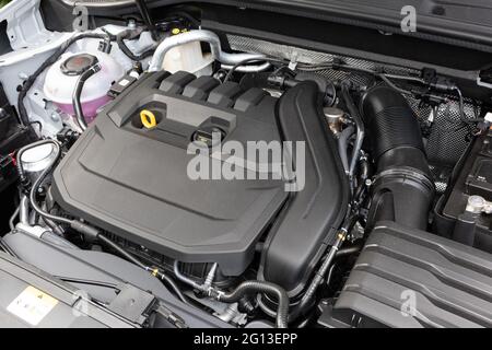 Hongkong, China 29. April 2021 : Audi Q2 Motor 29 2021. April in Hongkong. Stockfoto