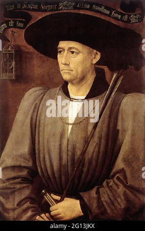 Rogier Van Der Weyden - Portrait Man Stockfoto
