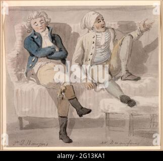 Sandby, Paul - Noel Desenfans und Sir Francis Bourgeois Stockfoto