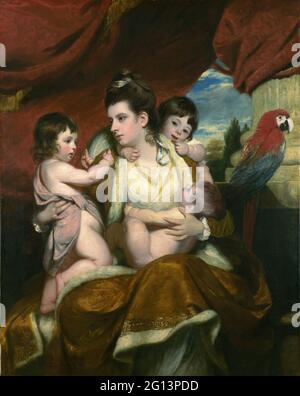 Sir Joshua Reynolds - Lady Cockburn und ihre drei ältesten Söhne Stockfoto