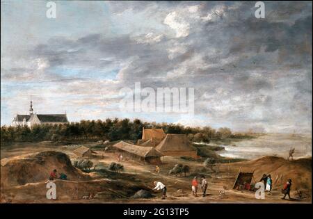 Teniers, David der Jüngere - Ziegelmacher in der Nähe von Hemiksem Stockfoto