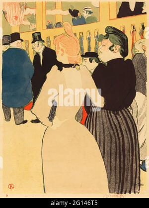 Toulouse-Lautrec - im Moulin Rouge La Goulue und ihrer Schwester Stockfoto